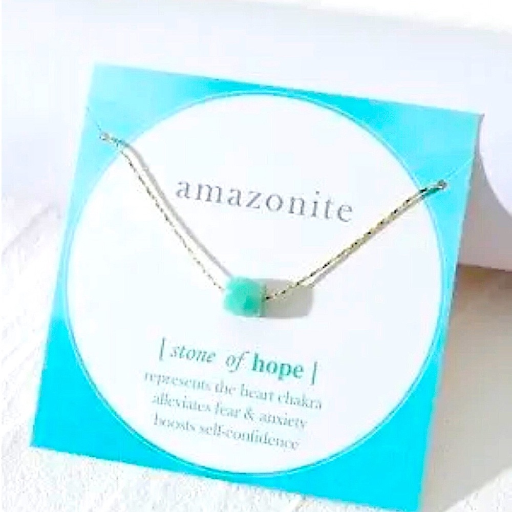Amazonite Necklace- Stone of Hope necklace~Inspirational necklace